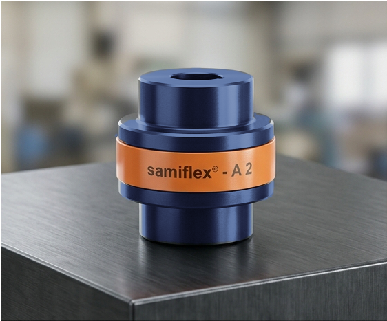 Samiflex elastomeric coupling — assembled hub and insert detail